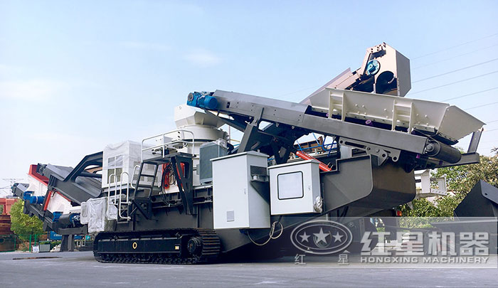 全自动移动式履带建筑垃圾破碎机搭载圆锥破碎机 全自动移动式履带建筑垃圾破碎机搭载圆锥破碎机