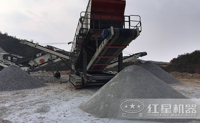履带配置的移动石料生产线 履带配置的移动石料生产线