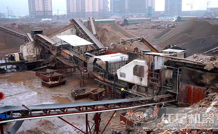 建筑垃圾处理现场 建筑垃圾处理现场