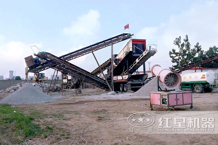 移动作业的时产60吨碎石生产线 移动作业的时产60吨碎石生产线