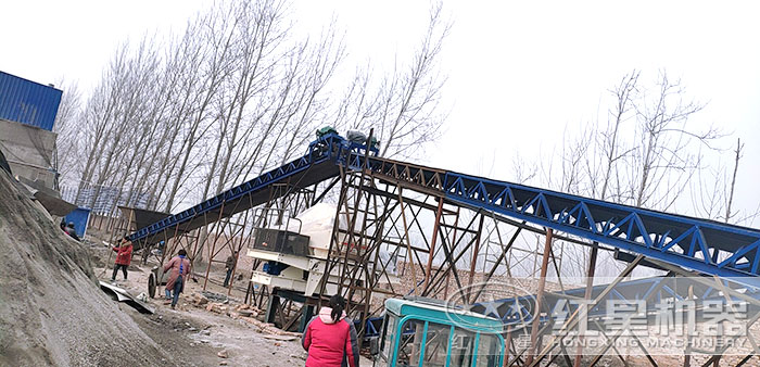 固定式沙子生产设备现场 固定式沙子生产设备现场