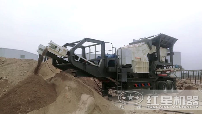 移动石料制砂现场 移动石料制砂现场